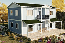 158 Metrekare İki Katlı Prefabrik
